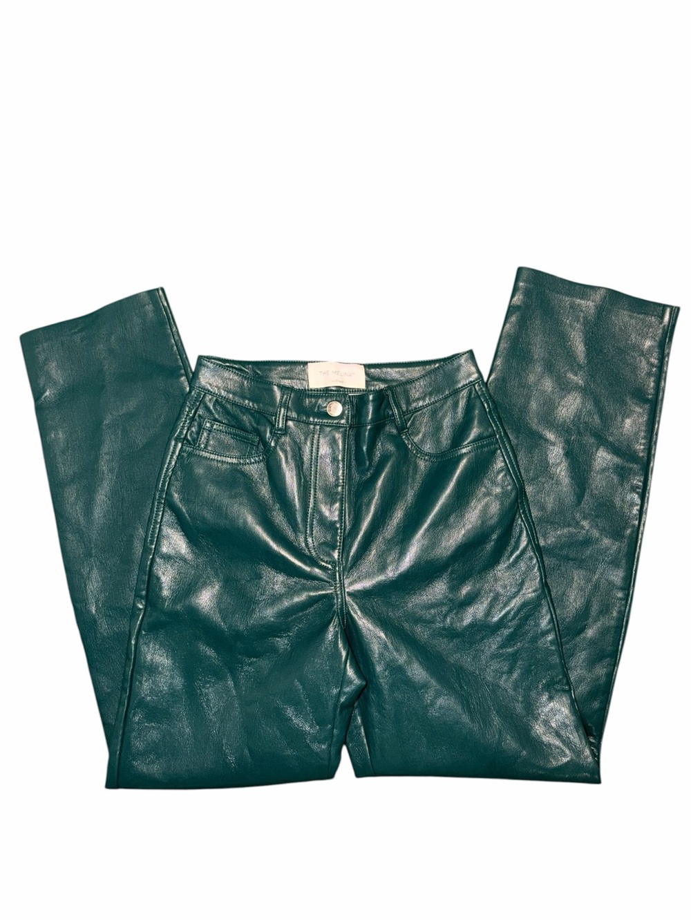 Aritzia Wilfred The Melina, Dark Green Leather, Size 0